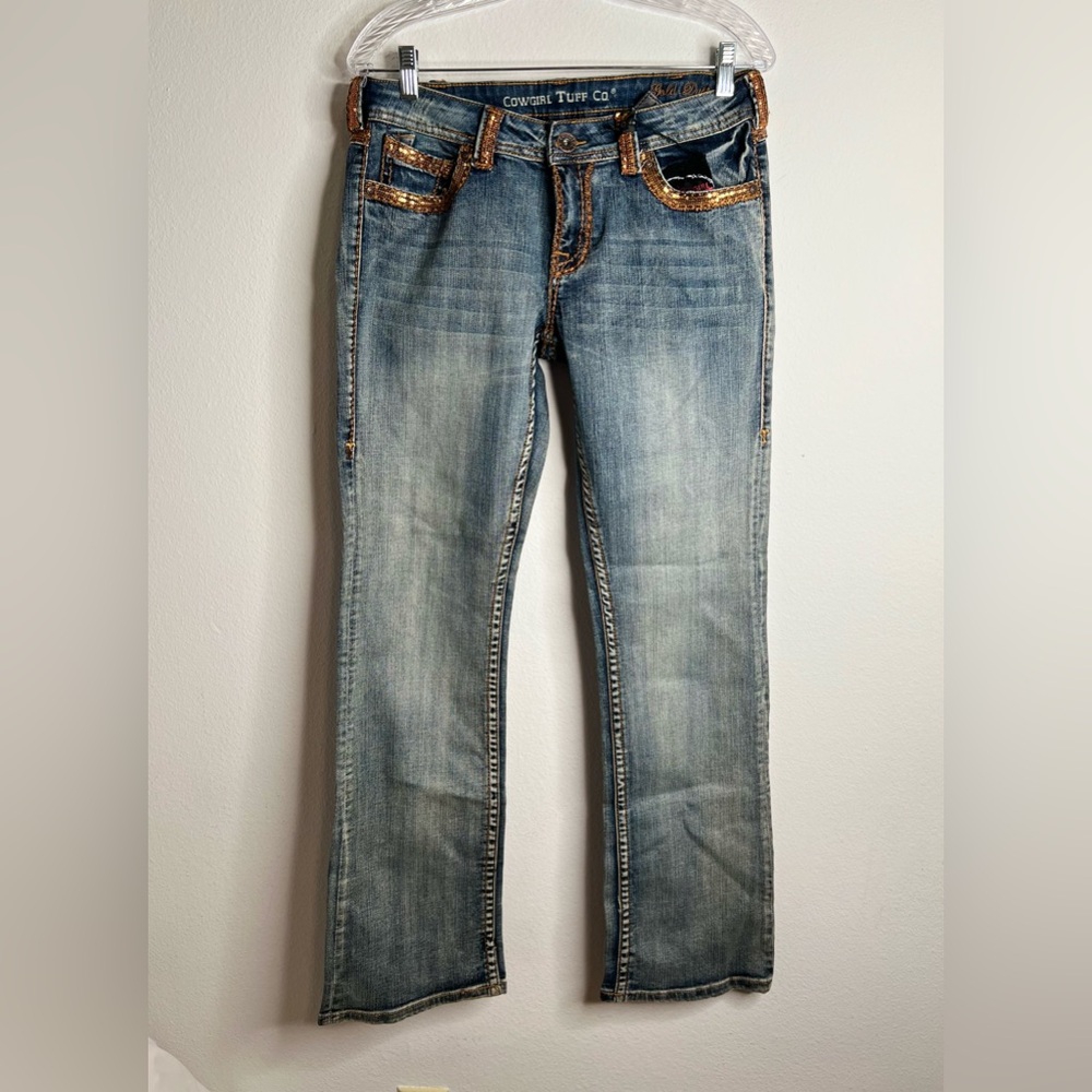 Cowgirl Tuff Co Women’s Jeans Size 30 X34 With Sequins New